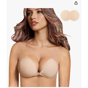 Push up Strapless Self Adhesive Bra for Backless Dress (Size B)